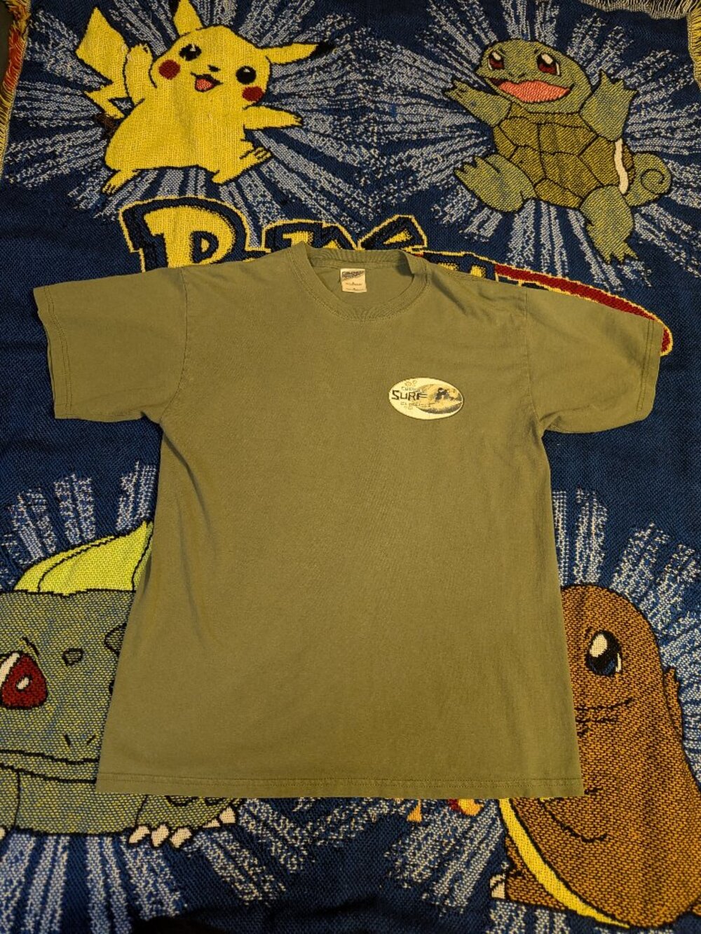 Vintage Y2L Custom Surf Classics Green T-Shirt.  In good condition, size medium.